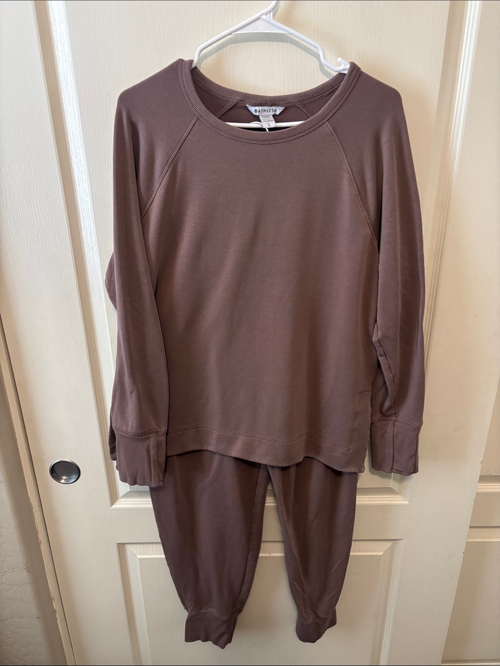 Athleta Super Soft Long-Sleeve Two-Piece Sweatsuit Athleisure Set